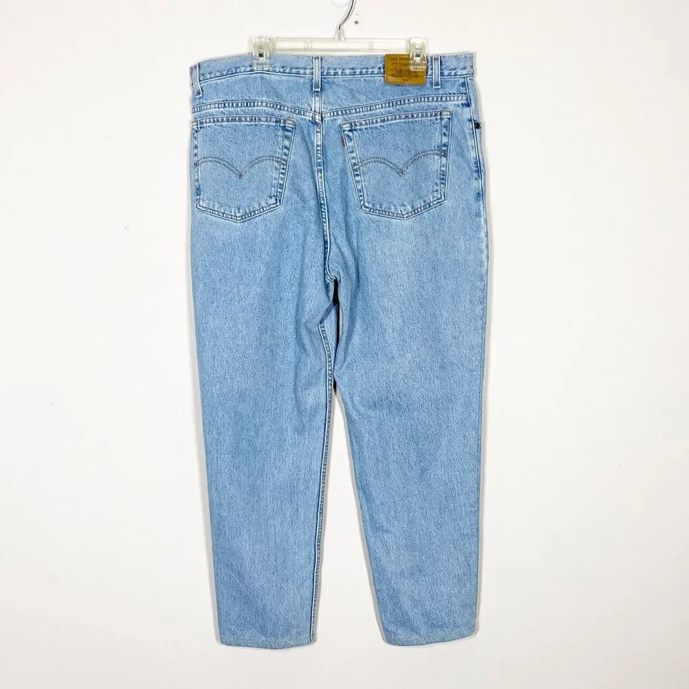 Vintage Brown Tab Levi's 540 Relaxed Straight Jeans Men 40x28 Denim - Picture 2 of 7